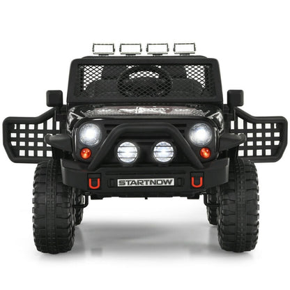 12V Kids Electric Ride On Truck with Remote Control and Operation Lever