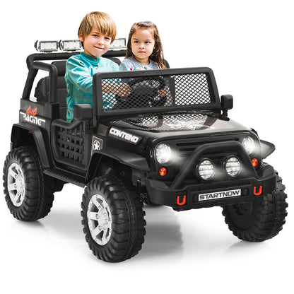 12V Kids Electric Ride On Truck with Remote Control and Operation Lever