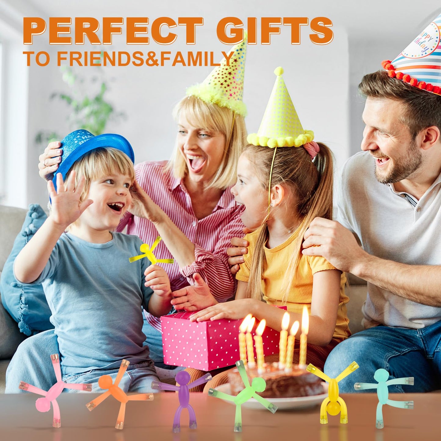 laleay 6pcs Magnetic Toys,People Figures for Kids, Adults Kids Gifts, Magnetic Men for Teens Gifts,Kids Sensory Toys