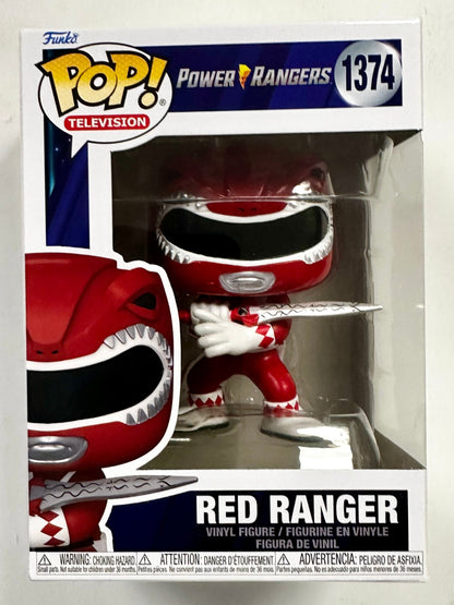 Funko Pop! Television Red Power Ranger With Power Sword #1374 MMPR 30th 2023